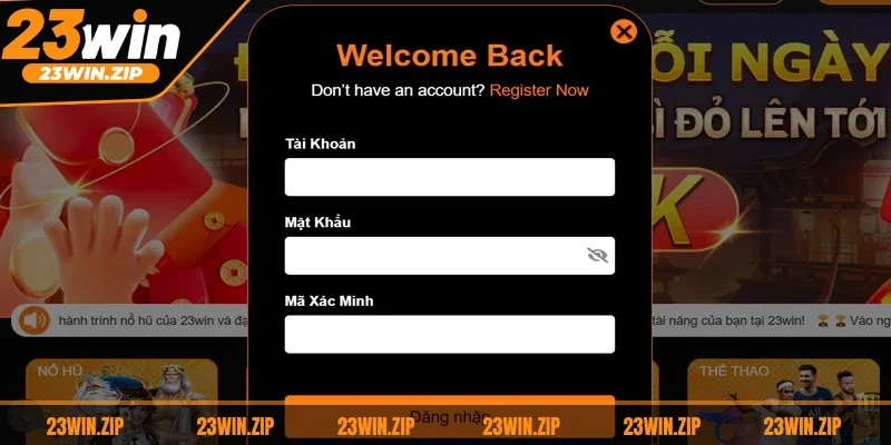 Hãy truy cập vào 23WIN để tiến hành thực hiện đăng nhập